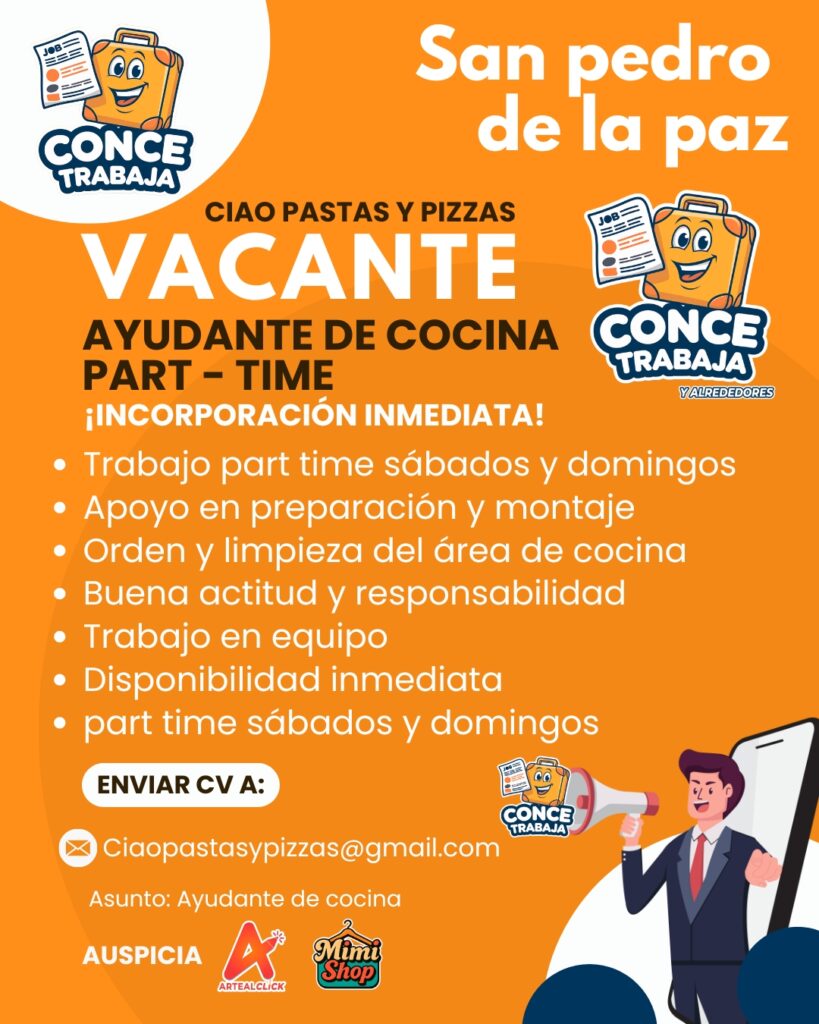 Ayudante de Cocina