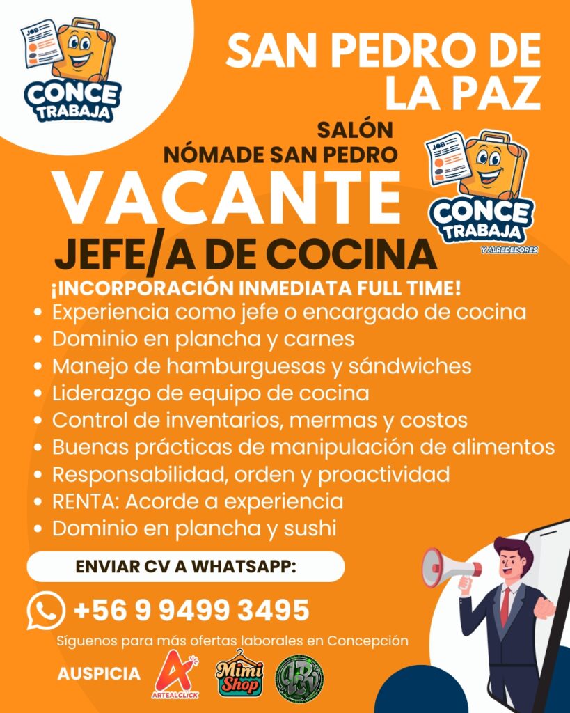 Jefe/a de Cocina