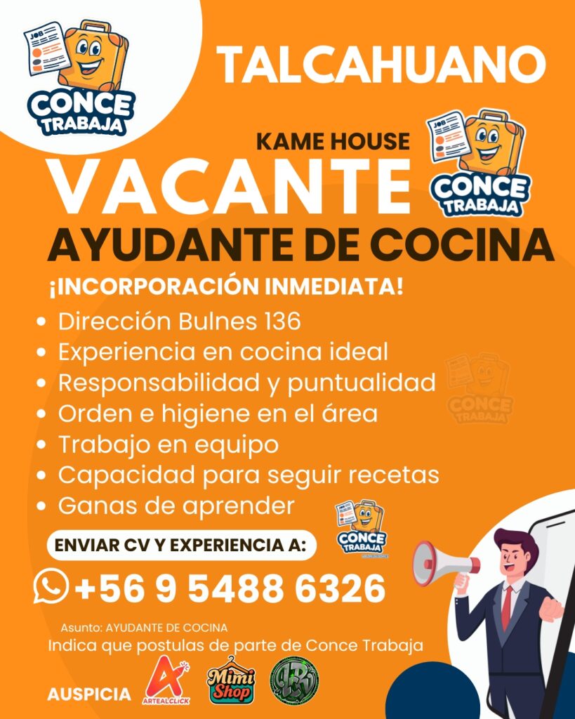 Ayudante de Cocina