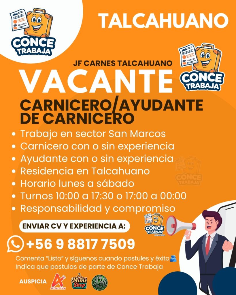 Carnicero y Ayudante de Carnicero