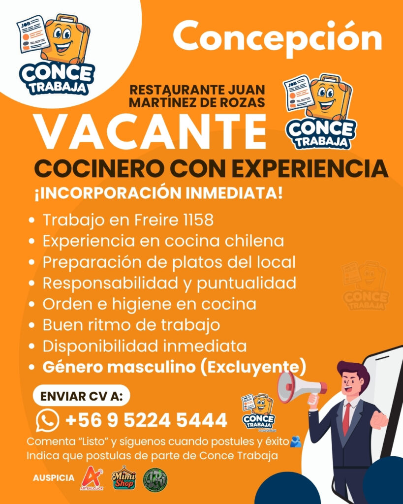 Cocinero con Experiencia