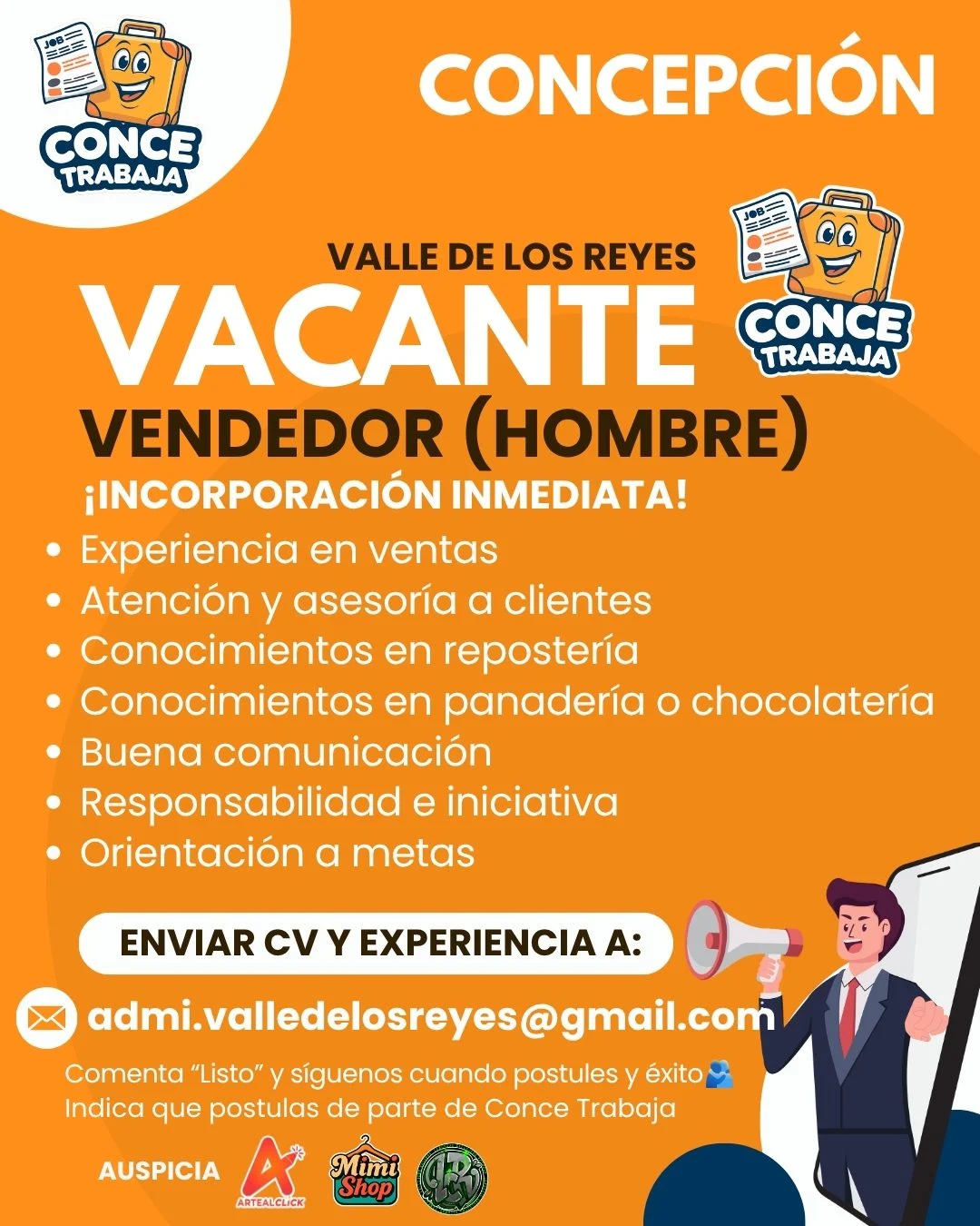Vendedor en Concepción