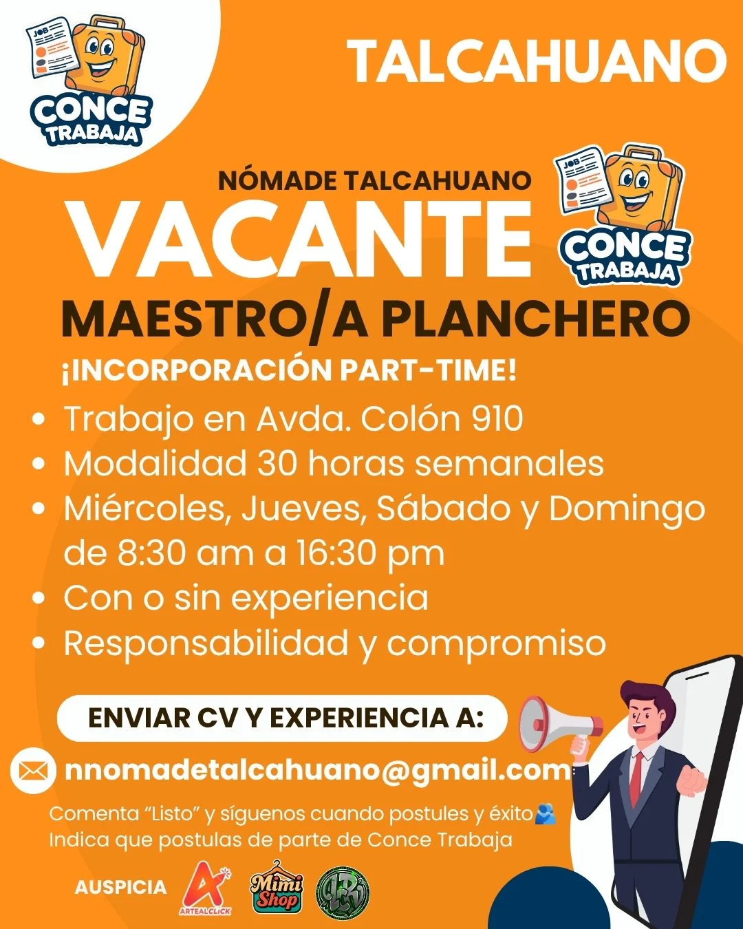 Maestro/a Planchero en Talcahuano